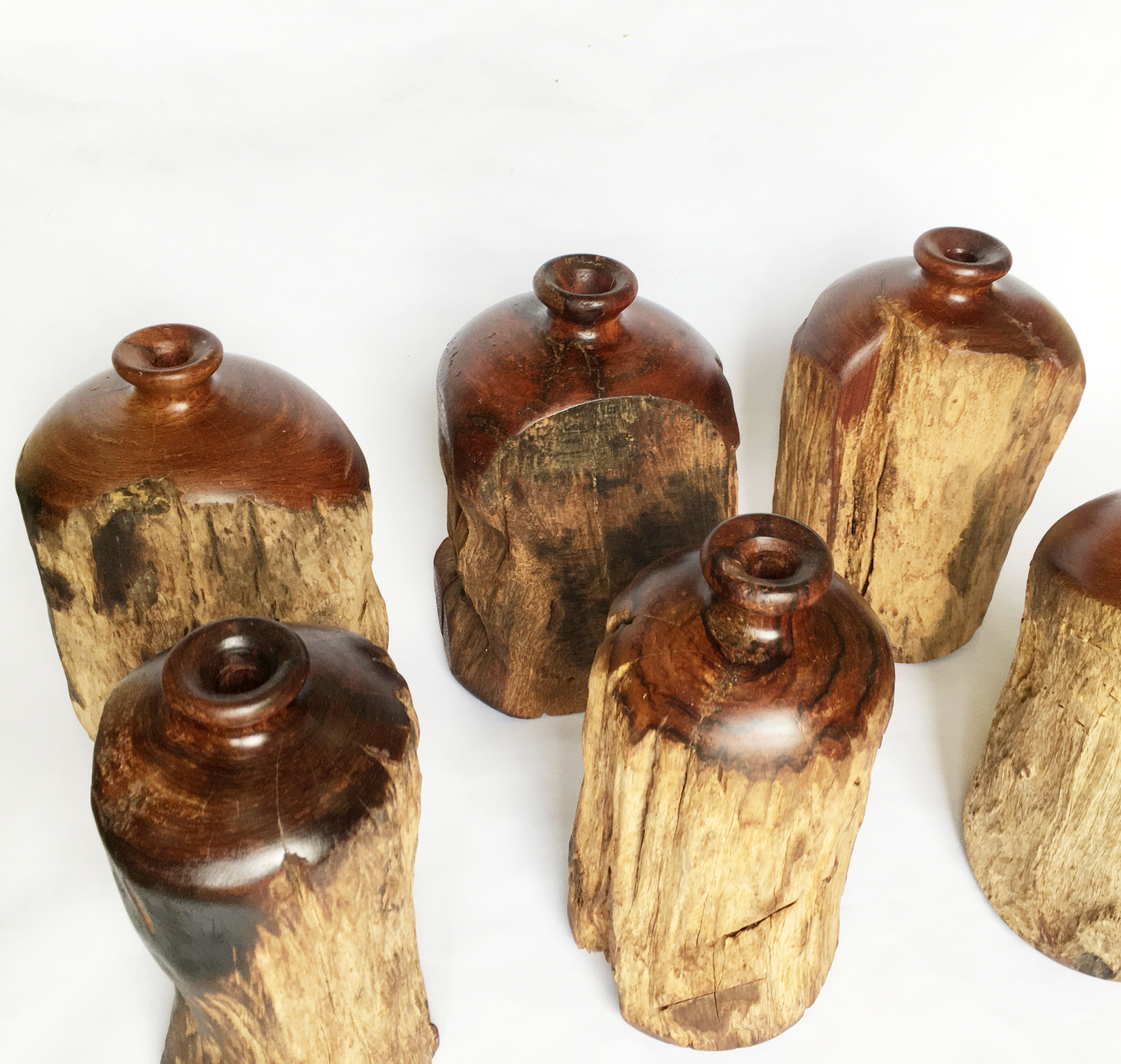 Lọ bình hoa gỗ lũa tự nhiên gỗ Bình Linh dùng decor trang trí sang trọng