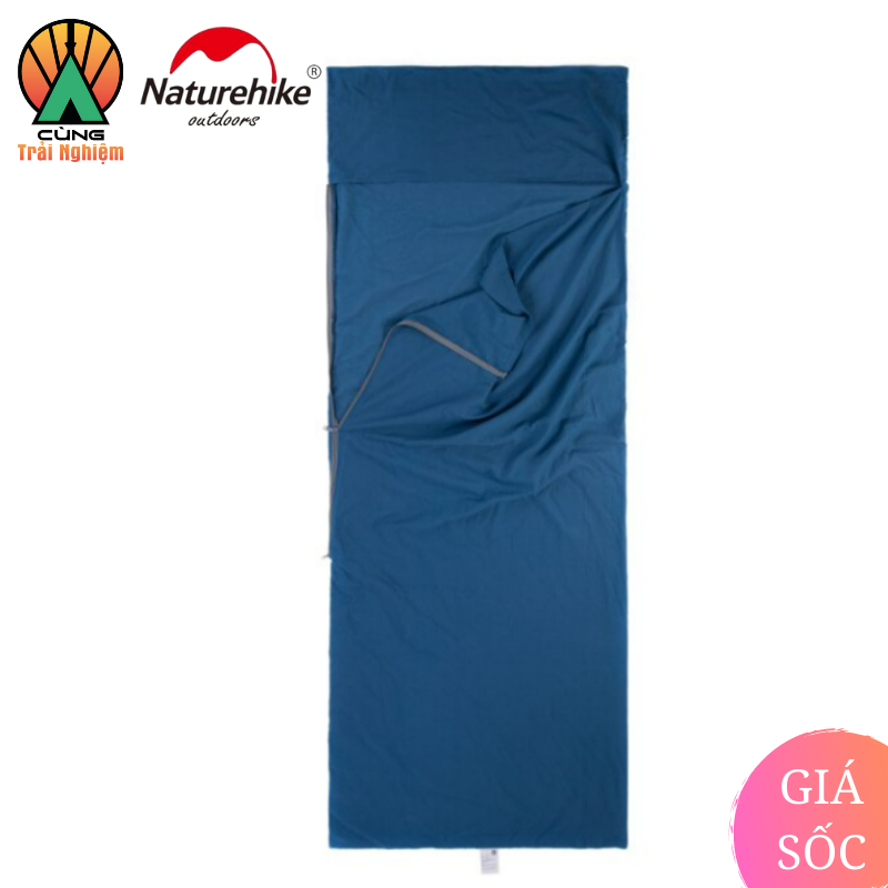 Túi Ngủ Đơn Mùa Hè Cotton Mềm Mại Siêu Nhẹ NatureHike Cho Dã Ngoại, Du Lịch NH15S012-D