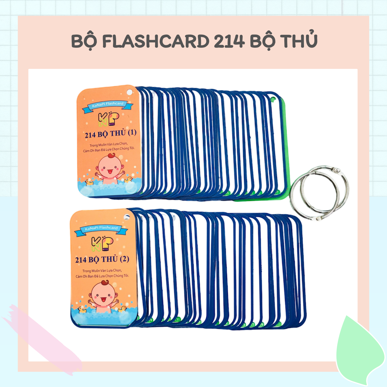 Thẻ Học Flashcard 214 Bộ Thủ