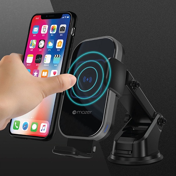 Giá Đỡ Sạc Không Dây Mazer Infinite.BOOST Air.Drive V2.0 15W Wireless Car Mount Giá Đỡ Sạc Không Dây Xe Hơi Hàng Chính Hãng