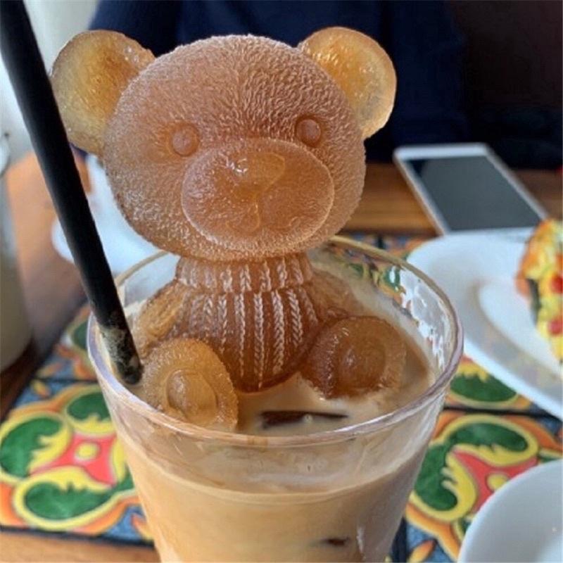 Khuôn Làm Đá Silicon Hình Gấu Teddy