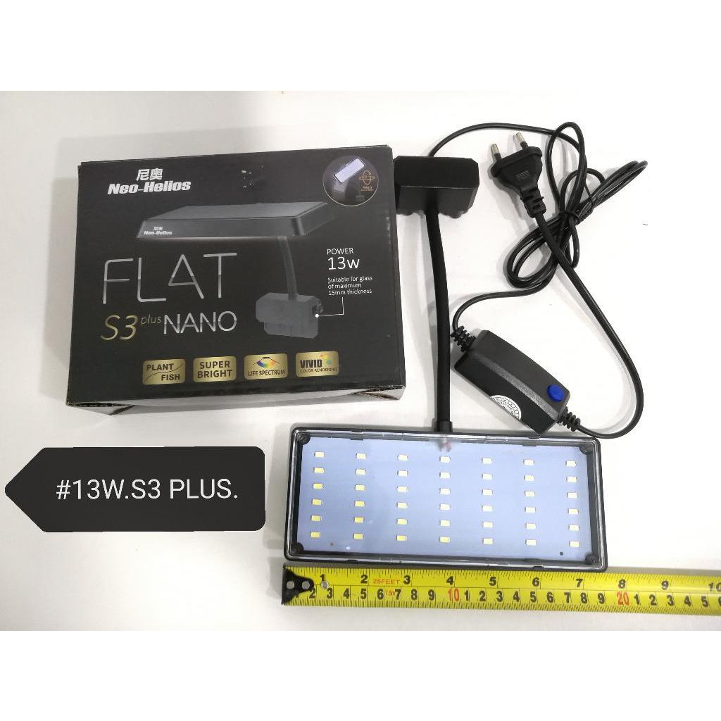 Đèn Led FLAT S3 Nano RGB -cho bể thủy sinh, Đèn LED kẹp RGB - phụ kiện thủy sinh-đèn cho hồ cá cảnh -shopleo