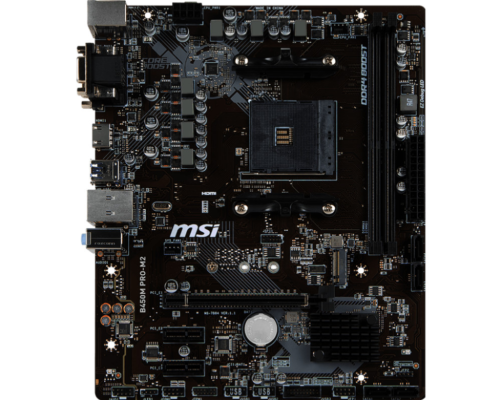 Bo mạch chủ MSI B450M Pro-M2 - Hàng Chính Hãng