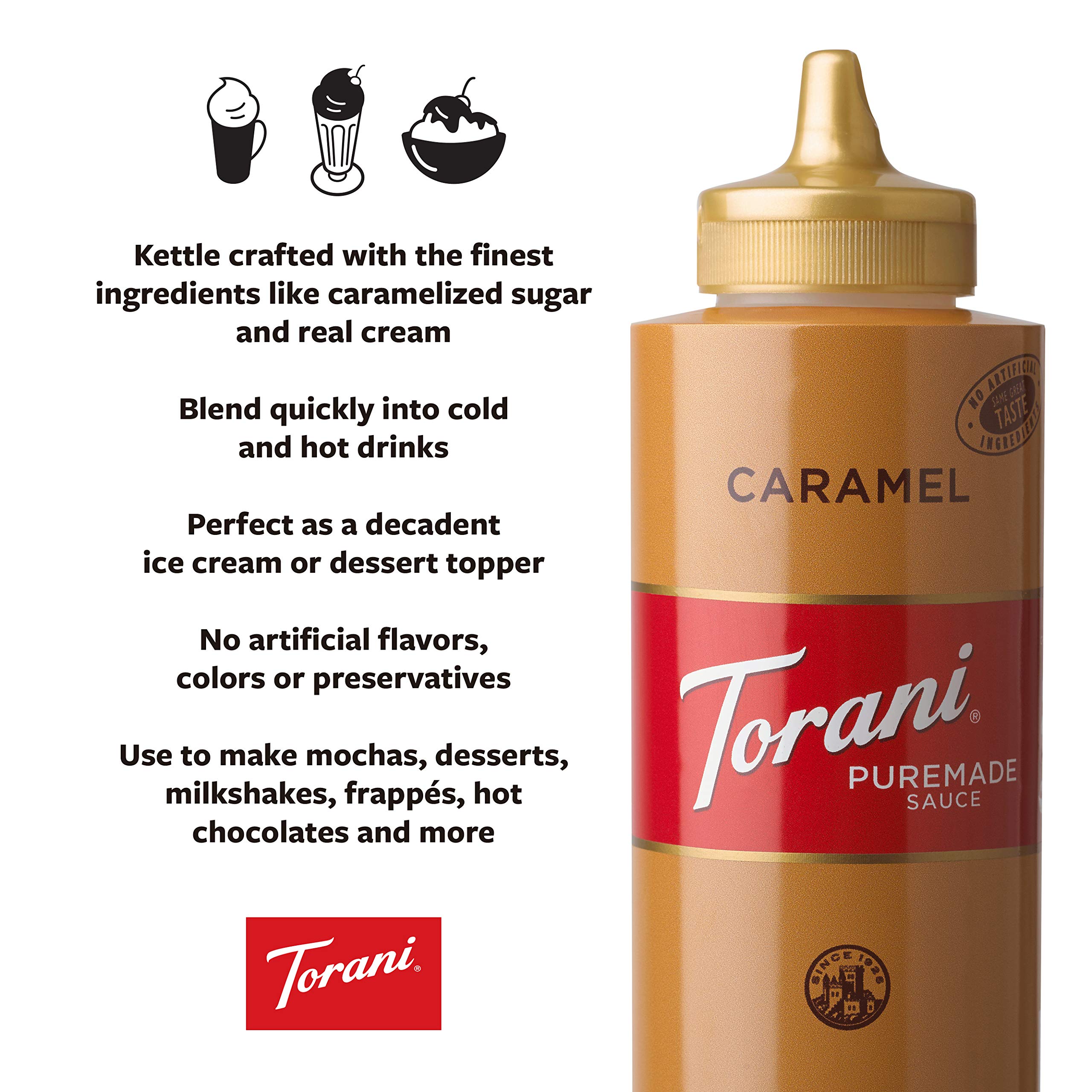 Hình ảnh Torani Puremade Sốt Caramel - Caramel Sauce 468 gram