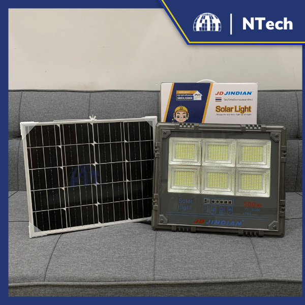 Đèn pha năng lượng mặt trời 300w Jindian JD-18300