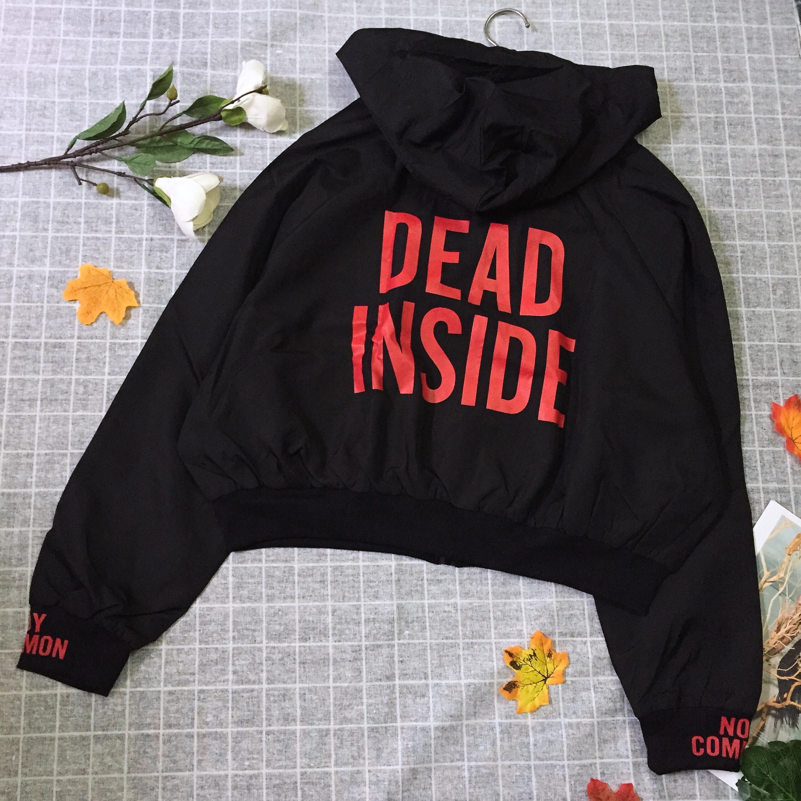 Áo Khoác Dù Cao Cấp 2 Lớp In Chữ DeadInside noycommon