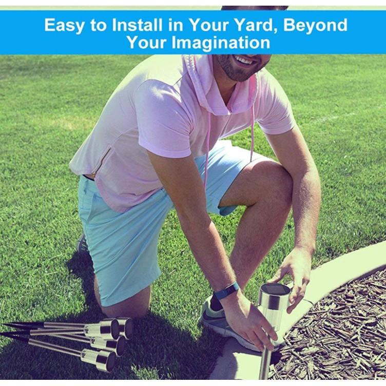 Bộ 10 ĐÈN LED TRANG TRÍ SÂN VƯỜN NĂNG LƯỢNG MẶT TRỜI SUS304