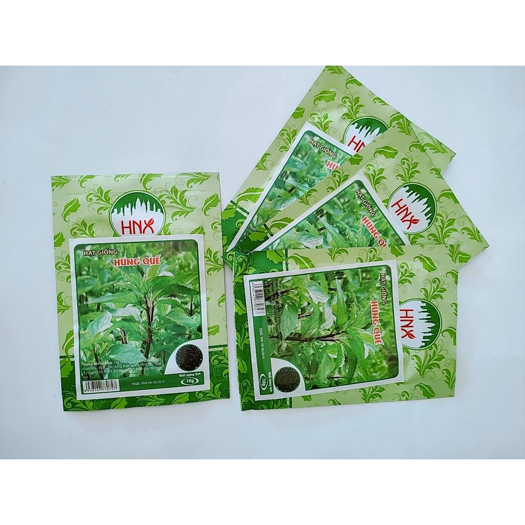 Hạt giống húng quế cao sản, dễ trồng, chịu nhiệt tốt gói 10g