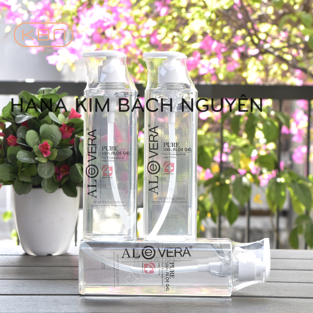 Combo 3 Chai Gel Lô Hội Aloe Vera Hàn Quốc 500ml - Dưỡng Ẩm, Làm dịu da + Tặng 50g Mặt Nạ Dẻo