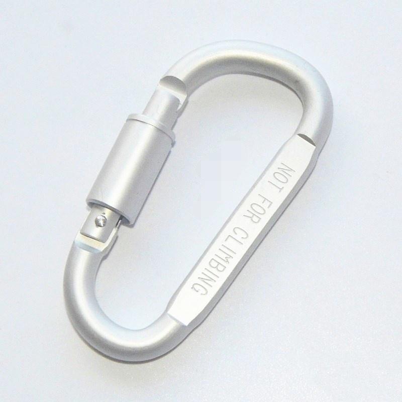 D ring Chain Carabiner Outdoor Quickdraw Snap Key survive Hike Clasp screw Hook Buckle Aluminum Clip Hang lock Camp keychain