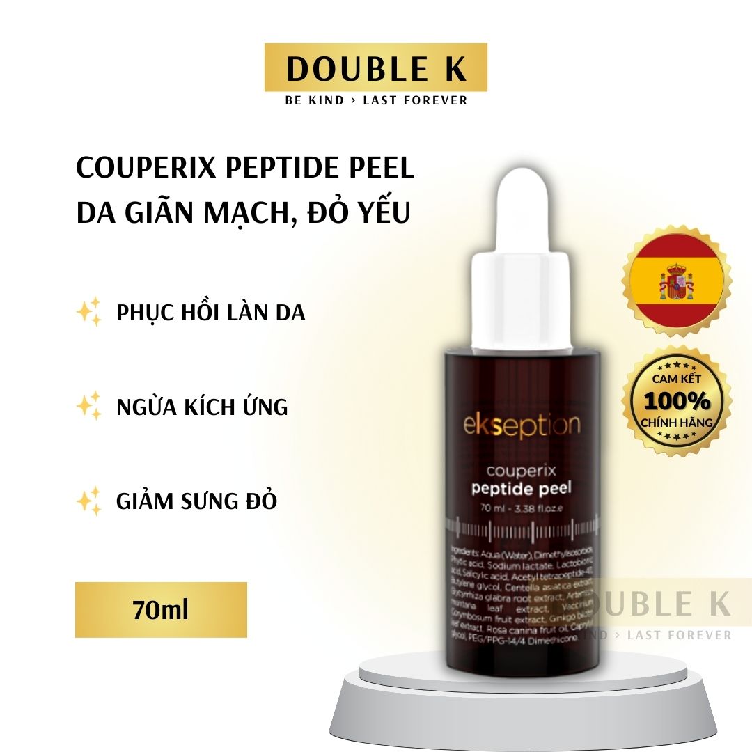 ekseption Couperix Peptide Peel - Phục Hồi Da Mỏng Yếu, Giãn Mao Mạch; Giảm Sưng, Ngừa Kích Ứng - Double K