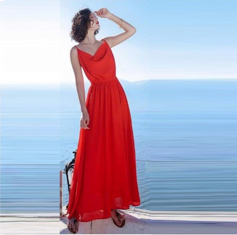 ĐẦM MAXI SANG CHẢNH BY4444