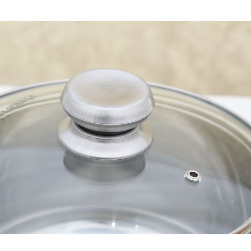 Bộ 4 Nồi Nắp Kiếng 3 Đáy FIVESTAR FS08CG - Hàng Chính Hãng