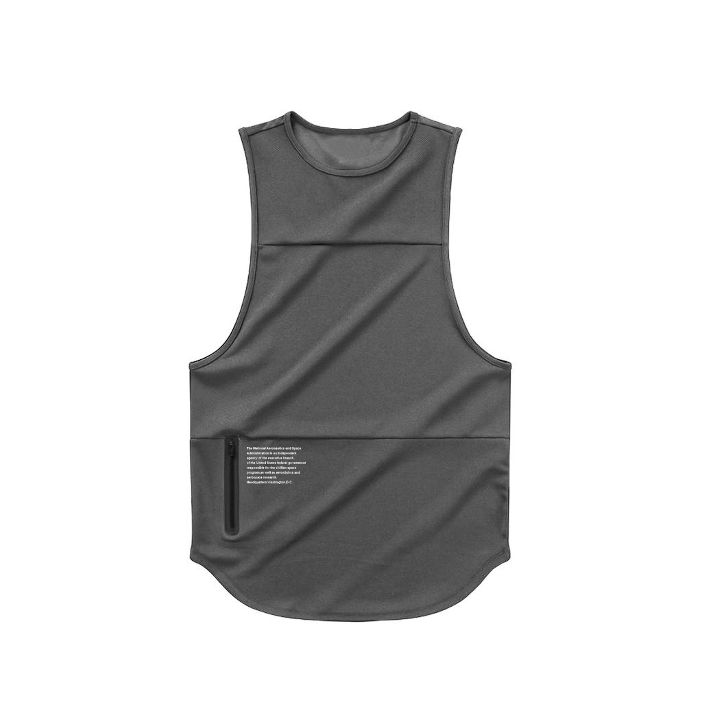 Áo tanktops ba lỗ sát nách nam ECHT khóa kéo cạnh sườn thời trang