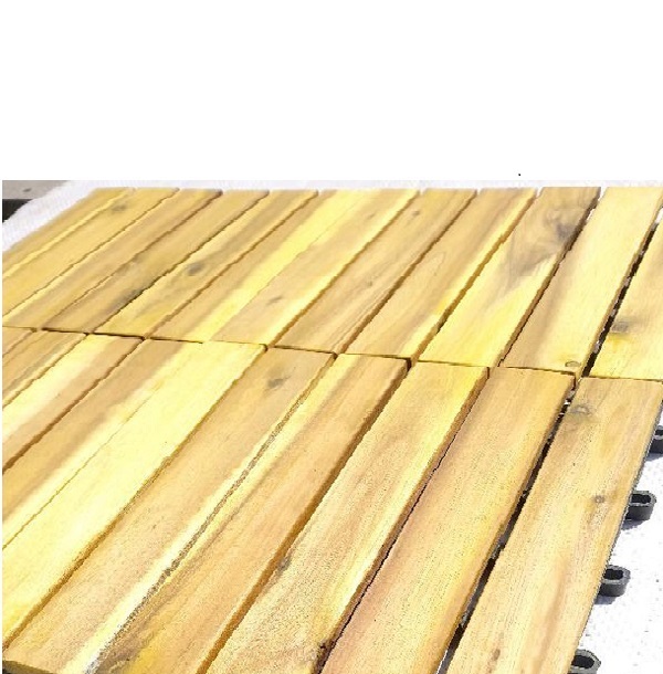 Thùng ván gỗ lót sàn 6 nan - vàng chanh
