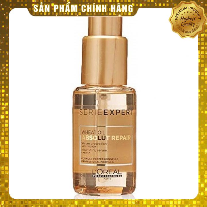 Tinh dầu dưỡng tóc Loreal Serie Expert Absolut Repair Double Serum for sealing split ends for very damaged hair 50ML