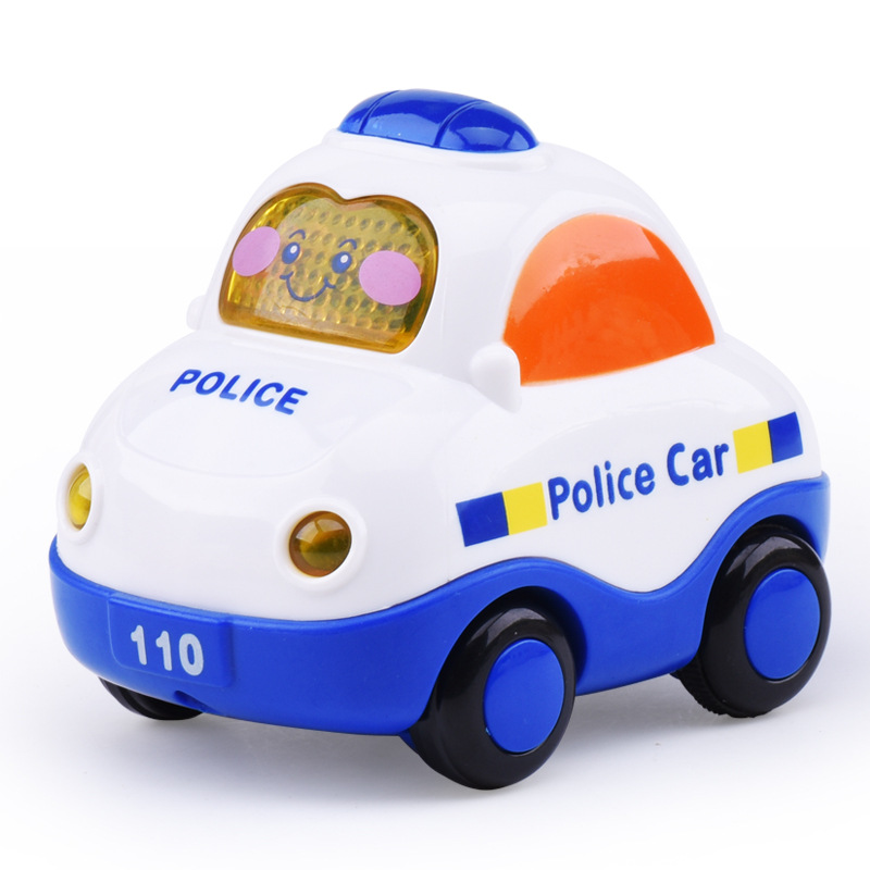 Đồ chơi xe cảnh sát nhiều màu  và cứu thương  trắng NO. 8807 có nhạc và đèn chạy bánh đà vui nhộn
