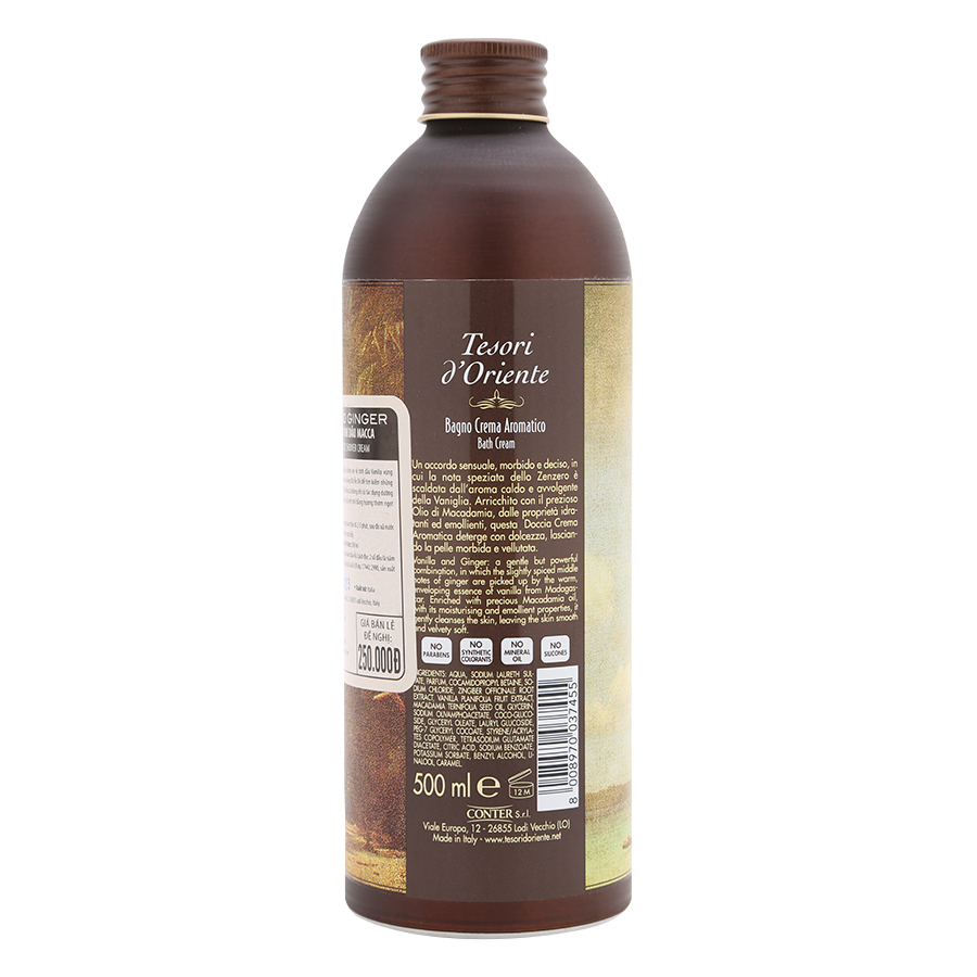 Sữa tắm nước hoa Tesori d'Oriente Tinh dầu Macca 500ml