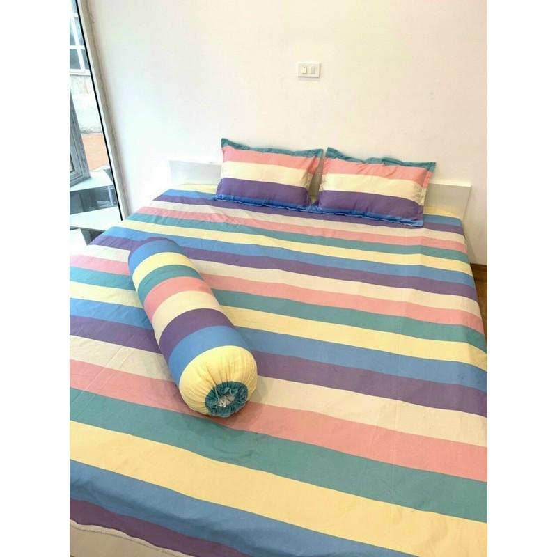 Bộ ga gối cotton poly đủ size , drap trải nệm chun bọc 1m2 1m6 1m8.