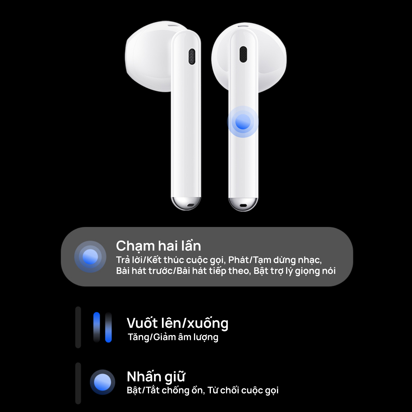 Tai Nghe Bluetooth HUAWEI FreeBuds 4 | Chống Ồn Chủ Động Thiết Kế Mở 2.0 | Thiết Kế Gọn Nhẹ | Âm Thanh Độ Phân Giải Cao | Hàng Chính Hãng