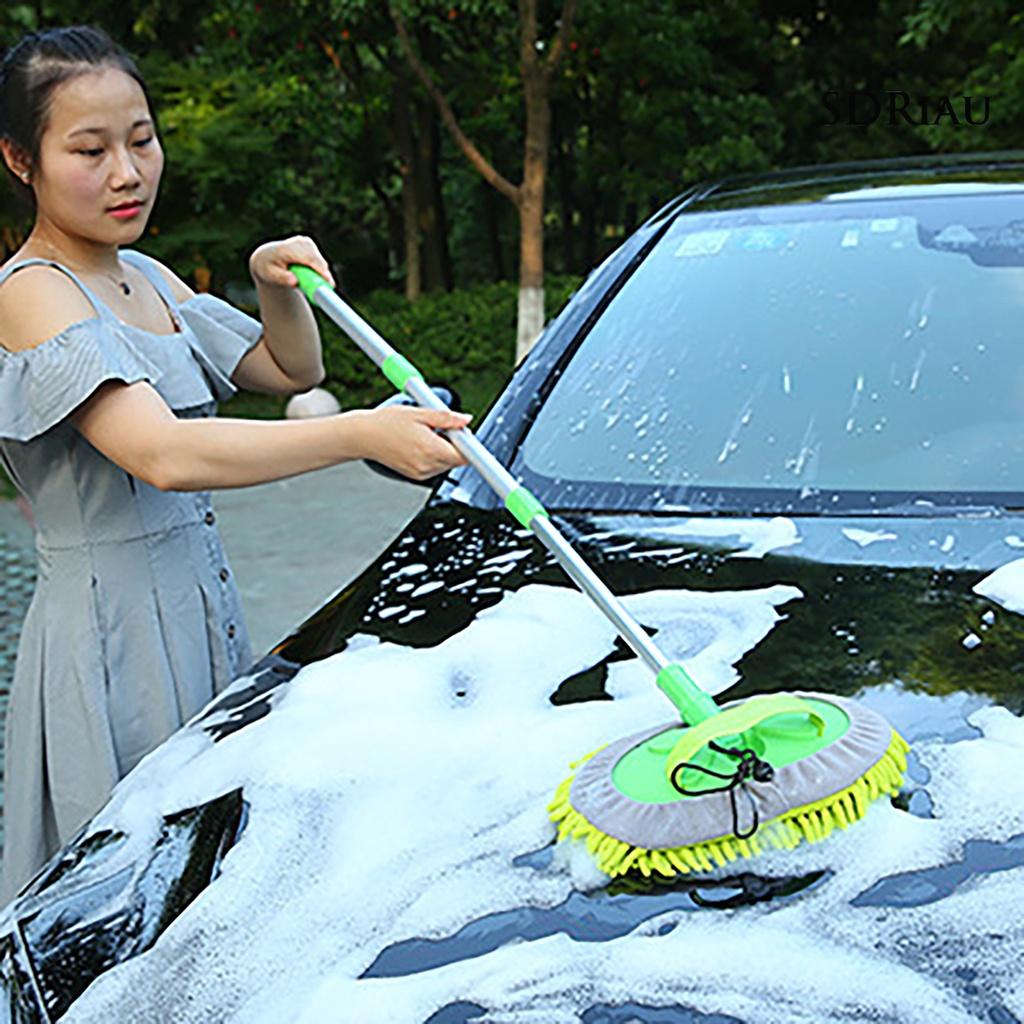 Cây Lau Xe Hơi Ba Phần Có Thể Thu Gọn Tiện Dụng
