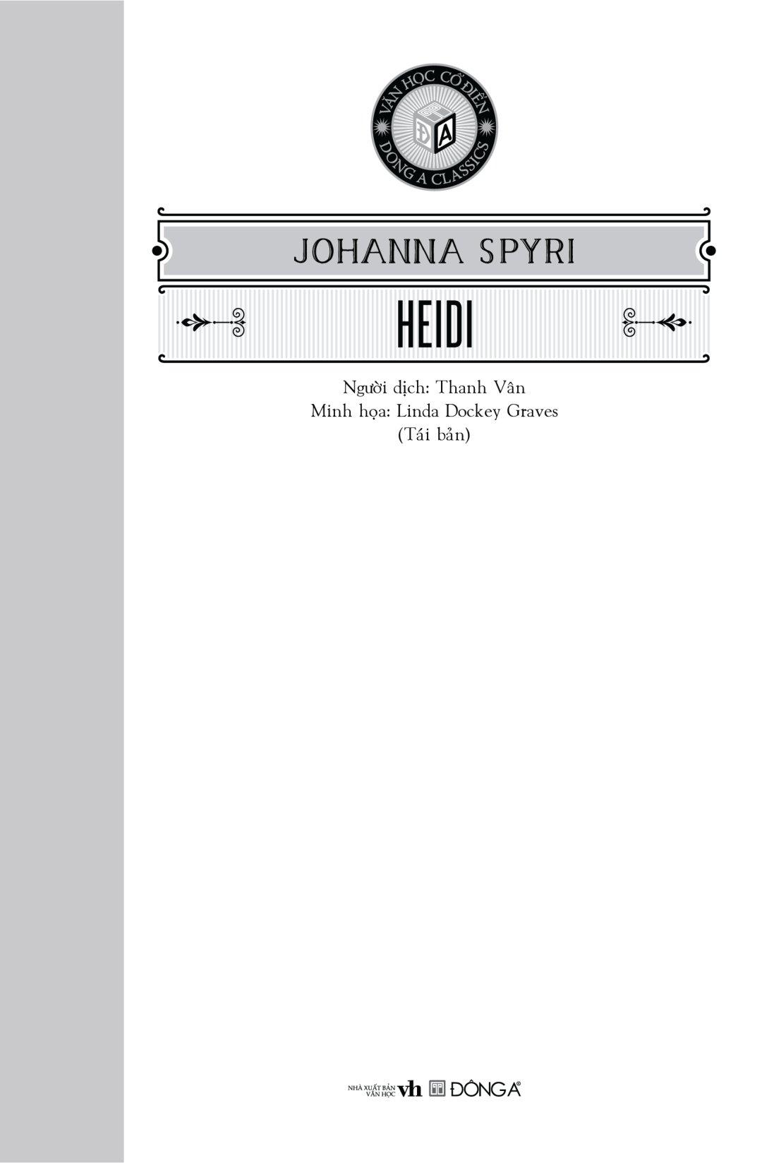 Văn Học Cổ Điển - Heidi (Tái Bản 2023)
