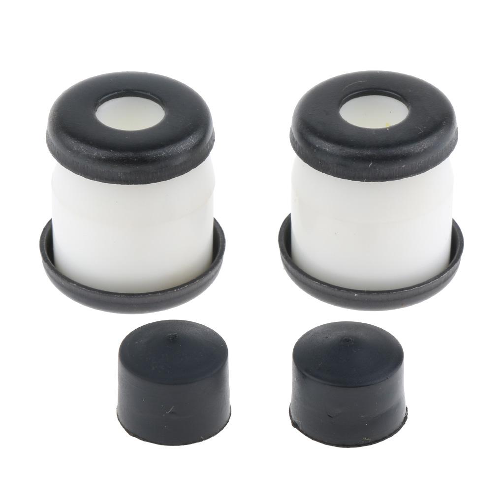 2xSkateboard Rebuild Kit Bushings Washers Pivot Cups for 2 Trucks 5in White
