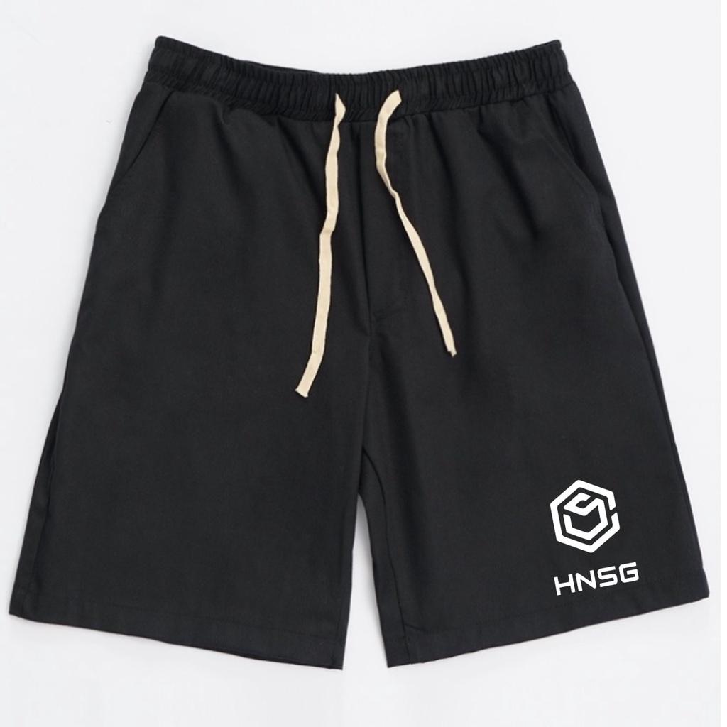 quần short kaki local brand hnsg minilogo thêu