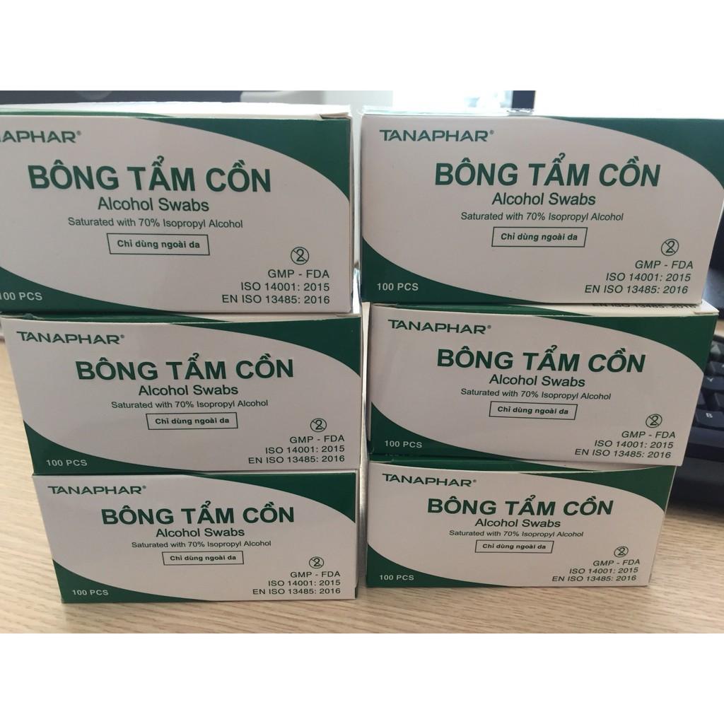 COMBO 4 HỘP BÔNG TẨM CỒN