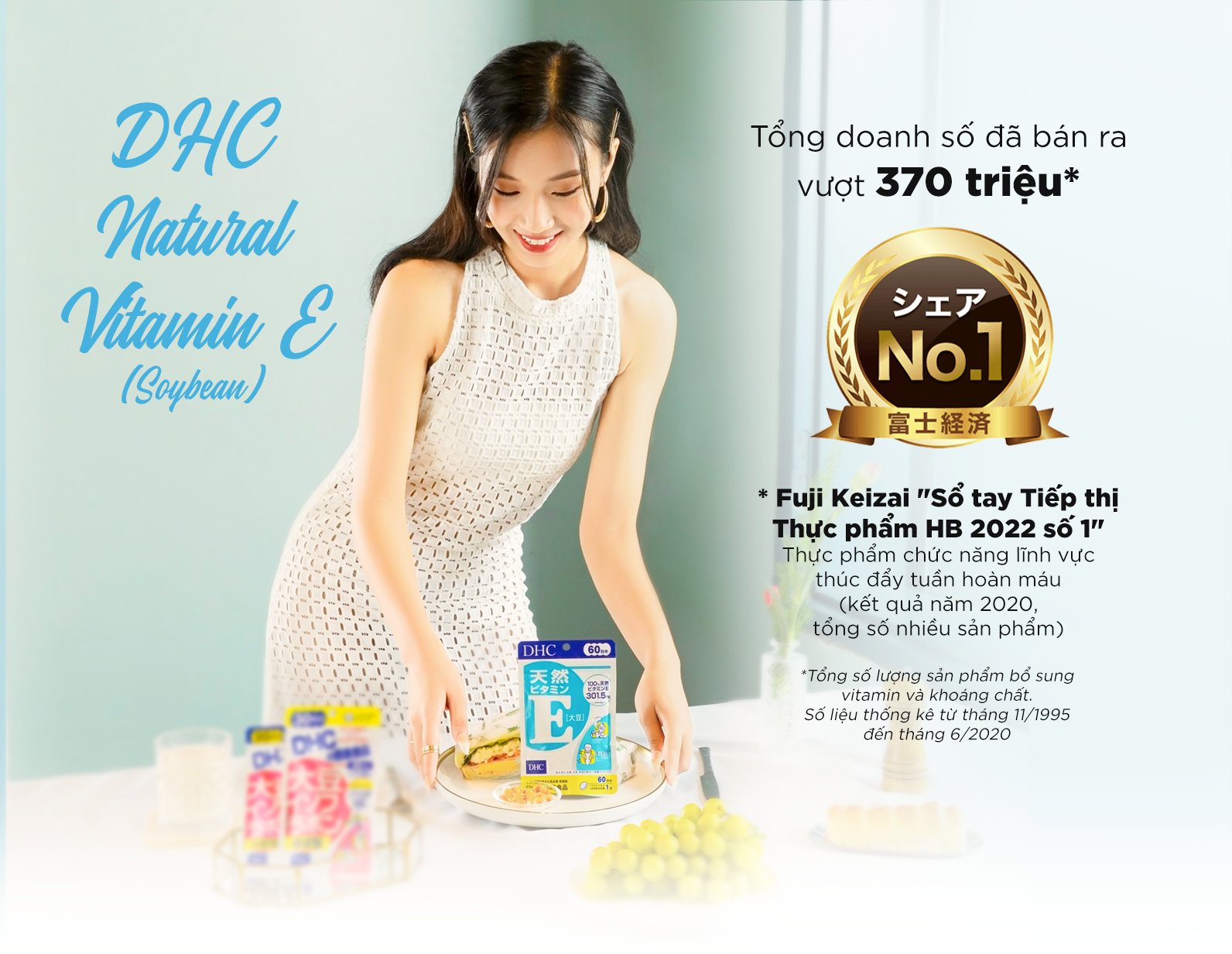 Vitamin E DHC Nhật làm chậm quá trình lão hoá, trẻ hóa da, tăng ẩm da, cải thiện sức khỏe khớp và giảm cảm lạnh - OZ Slim Store