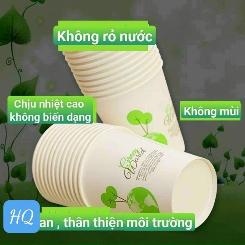 Set 10 cốc giấy 200ml dùng 1 lần nội đia trung cao cấp