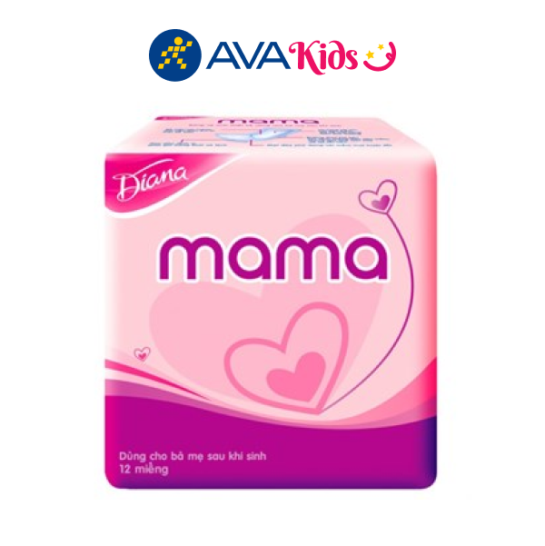 Băng vệ sinh Diana Mama không cánh 12 miếng - Hàng chính hãng