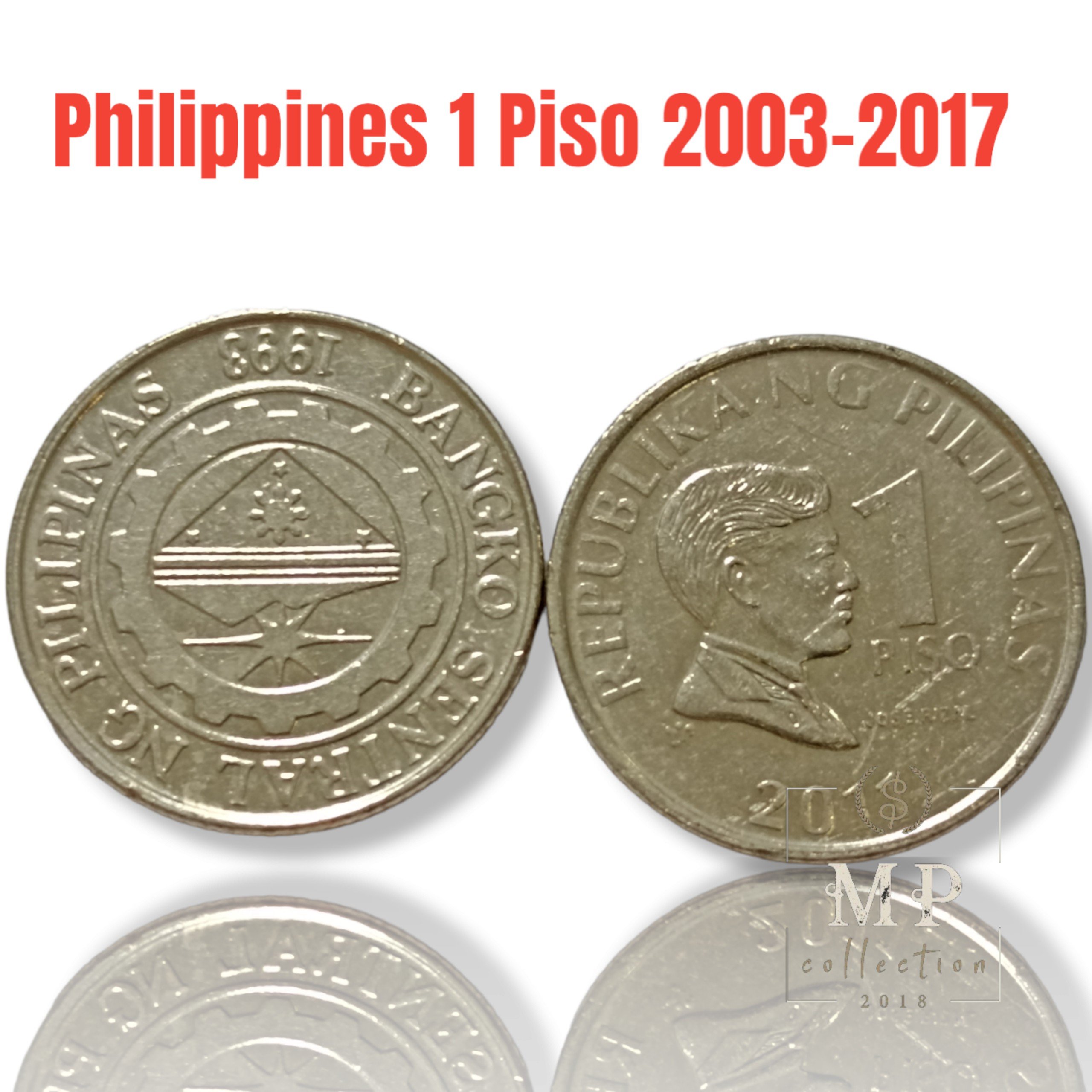 Đồng xu Philippines 1 Piso 2003-2017