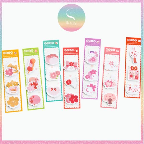Giấy note, giấy ghi chú phong cách Nhật Bản Post-it Falling Sakura