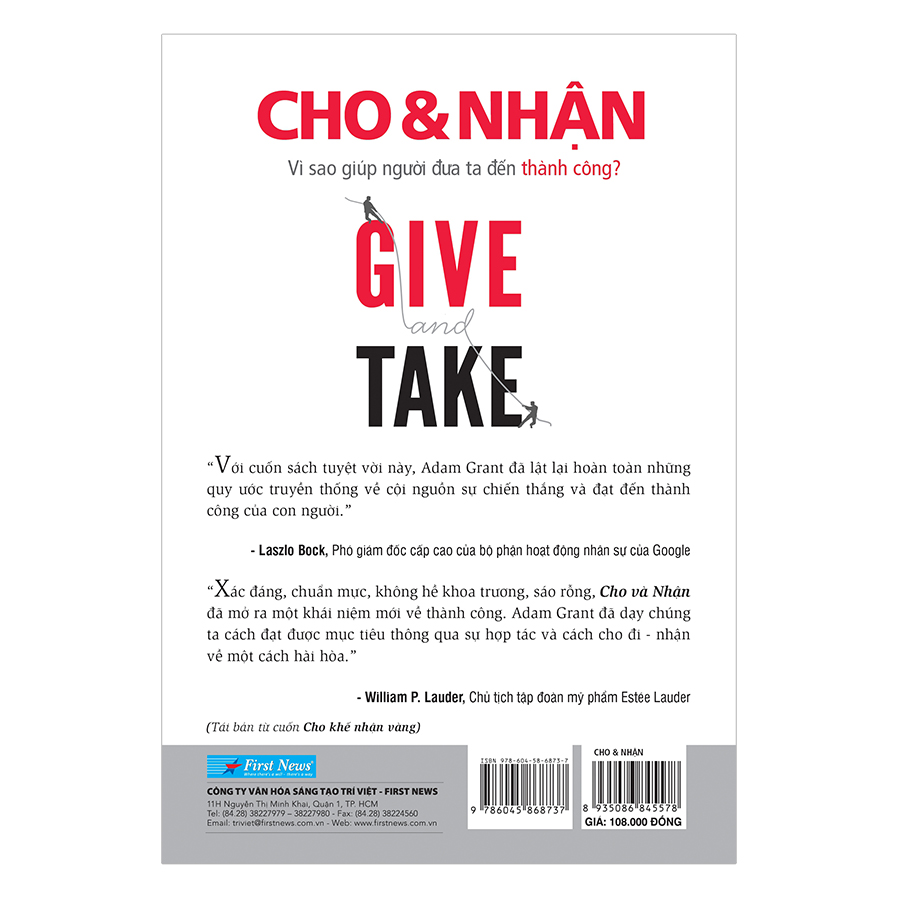 GIVE And TAKE - Cho & Nhận (Tái Bản)