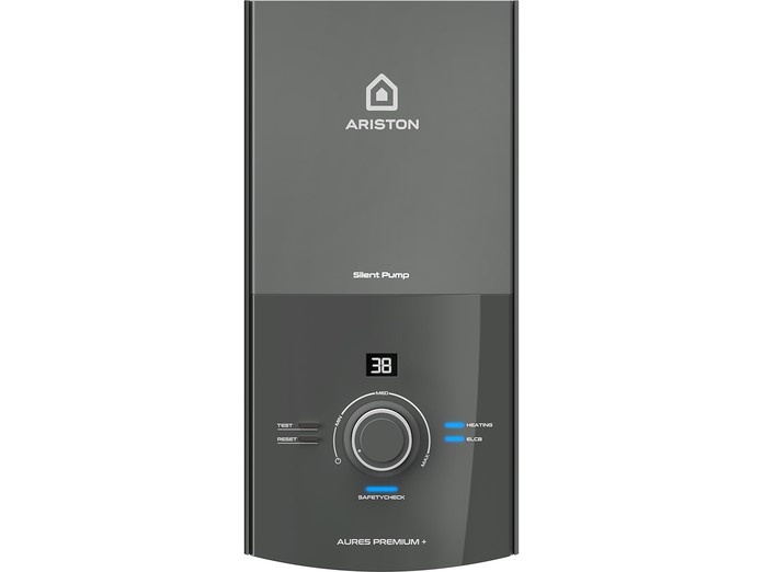 Máy nước nóng Ariston AURES Premium+ 4.5P mặt chính diện