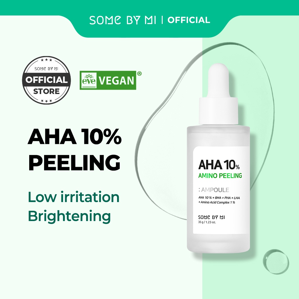 Tinh chất AHA giảm thiểu tế bào chết, làm sáng da Some By Mi AHA 10% Amino Peeling Ampoule 35g