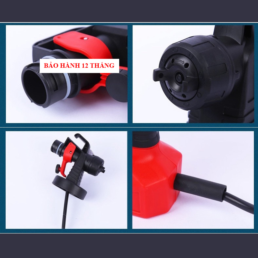 Máy Phun Sơn 700W Công Suất Lớn Thế Hệ Mới Phun 3 Chế Độ Động Cơ Lõi Đồng Siêu Bền Khỏe