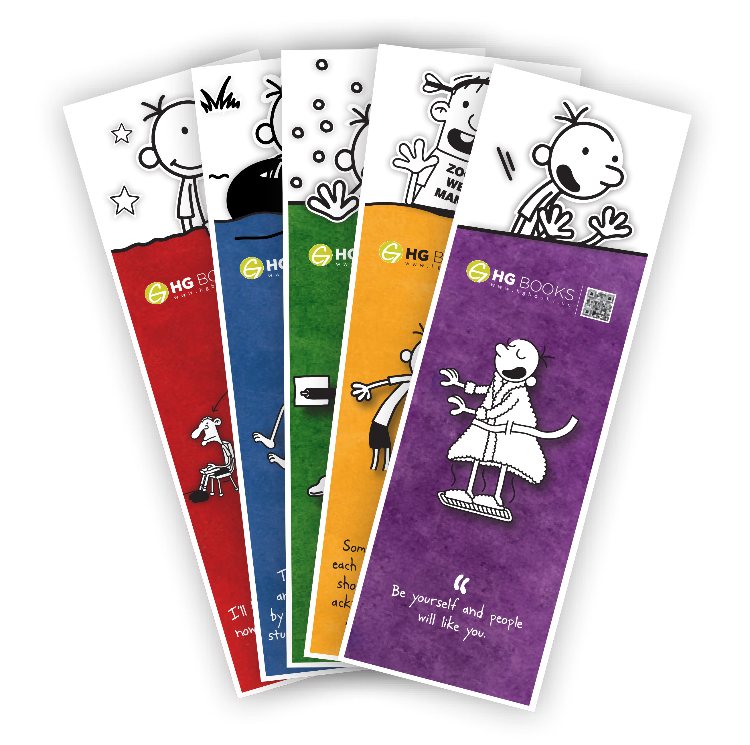 Bookmark Chú bé nhút nhát (5 chiếc/bộ)