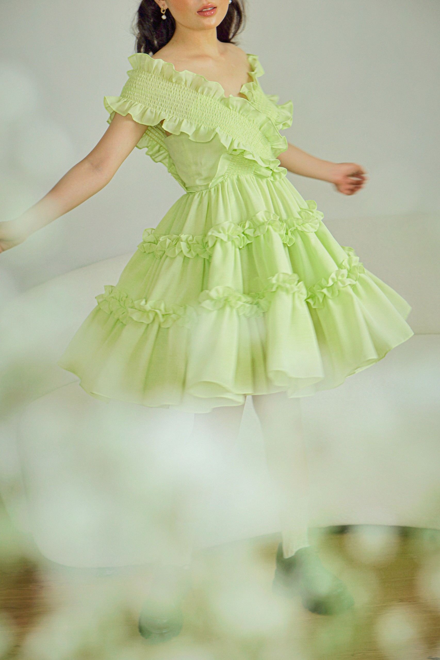 Váy PANSY FLOWER PUFF DRESS 5M