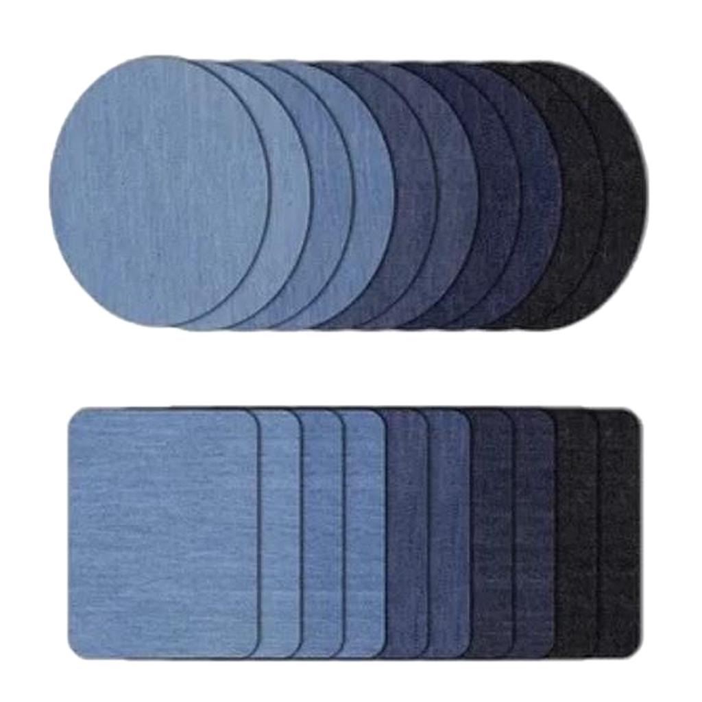20 Chiếc Sắt Trên Denim Miếng Dán DIY Quần Áo Sửa Chữa Miếng Dán Cho Quần Áo