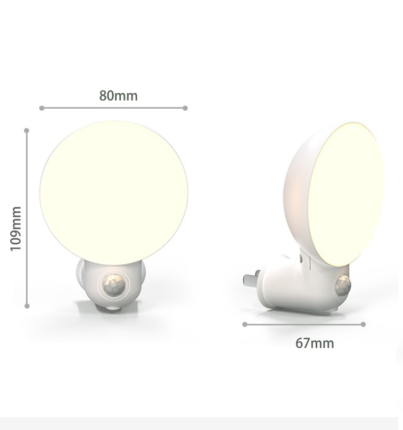 Hình ảnh Đèn led cảm ứng chuyển động thông minh tự bật sáng khi phát hiện chuyển động, góc xoay 350˚, ánh sáng dịu nhẹ bảo vệ mắt