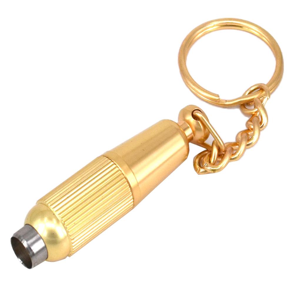 Metal Cigar Punch Keychain Hole Cutters Father's Gift Gold