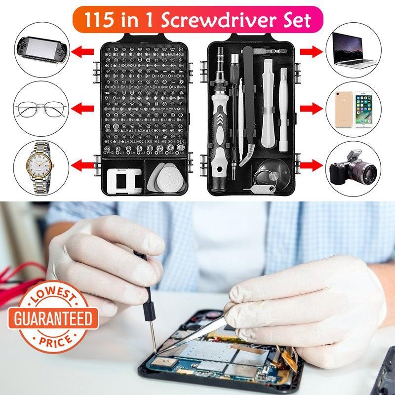 (SCREWDRIVER)Bộ Tua Vít Đa Năng 115 Trong 1 Sữa Chữa Điện Thoại Máy Tính, LapTop Chất Lượng Cao