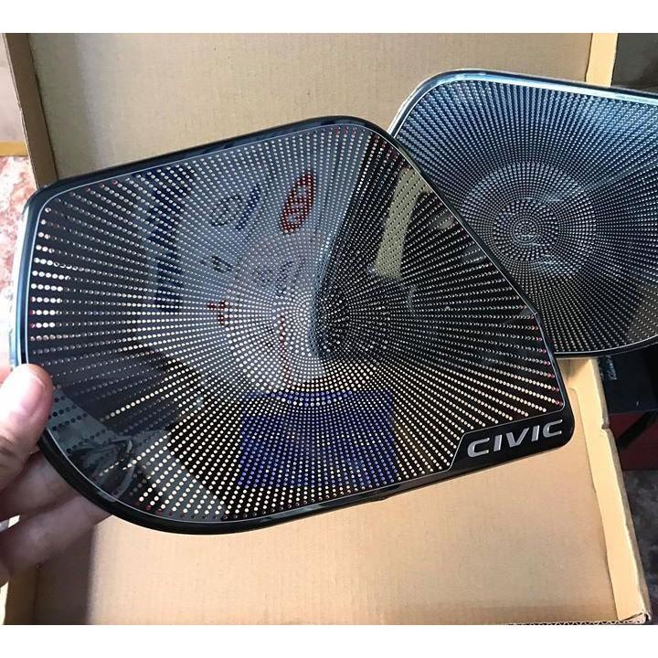 Ốp màng loa dành cho xe Honda Civic 2017 2018 2019 mẫu titan