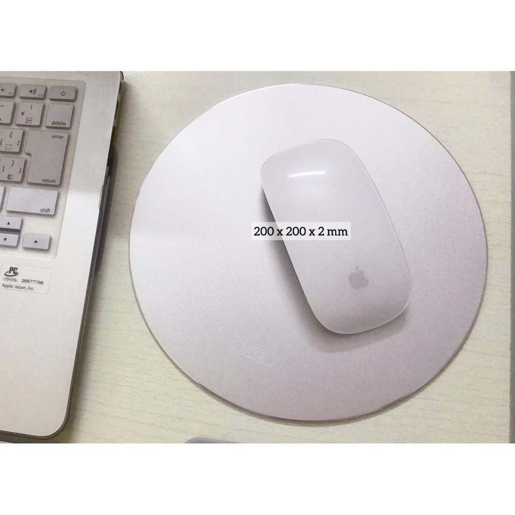 Miếng Lót Chuột Nhôm nguyên khối cho Laptop Macbook (Aluminium mouse Pad