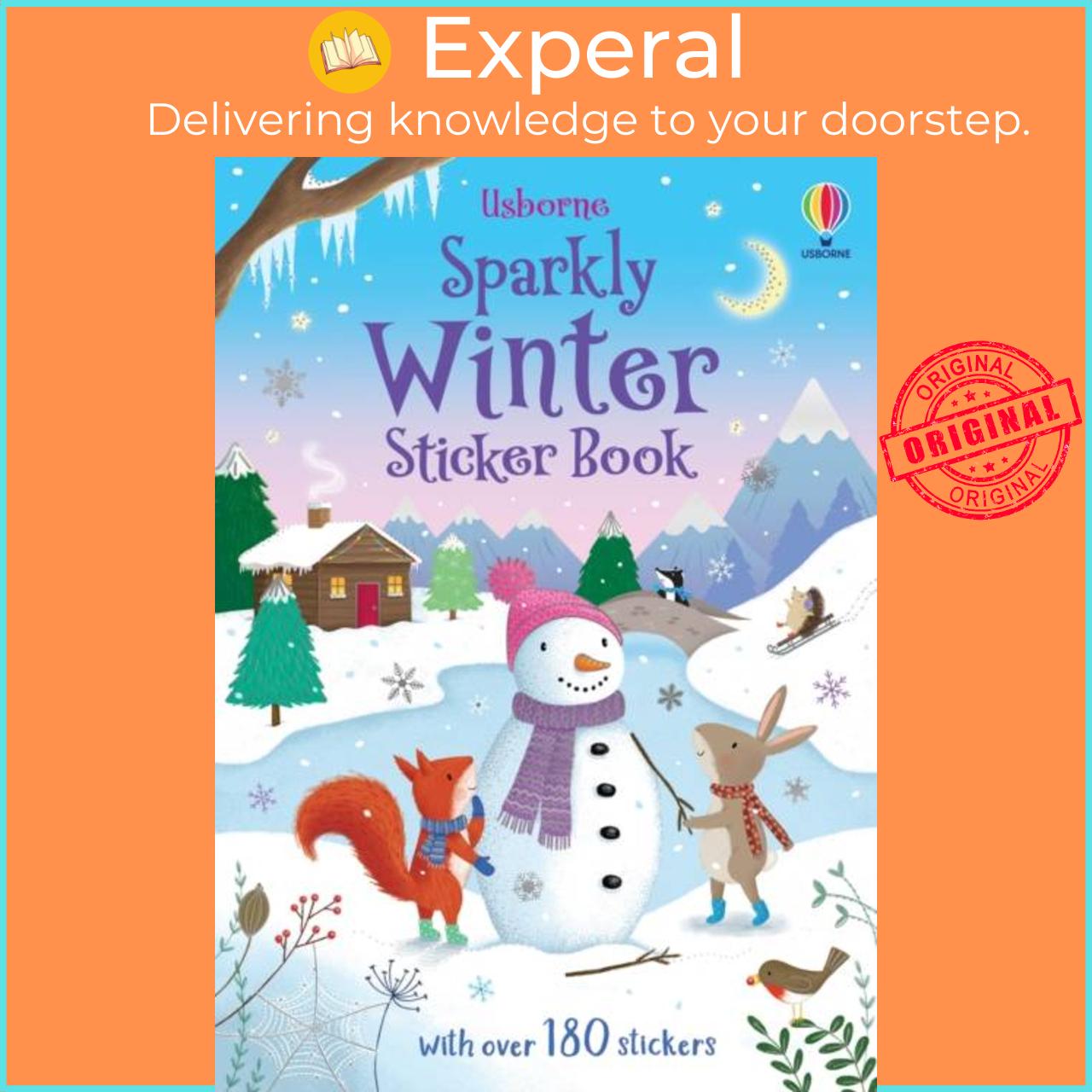 Sách - Sparkly Winter Sticker Book by Lucy Barnard (UK edition, paperback)