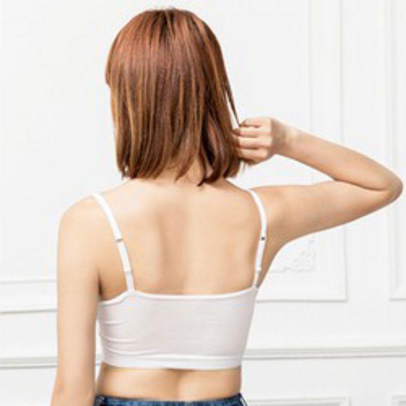Áo ngực không gọng thoải mái tập yoga với miếng lót ngực