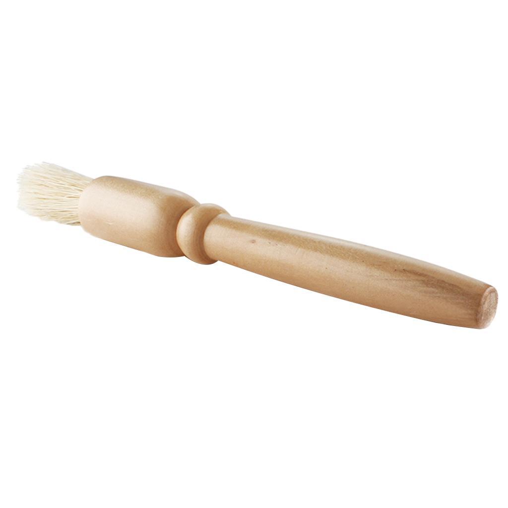 Espresso Coffee Grinder Cleaning Brush/Smooth Wooden Handle/Natural Bristles