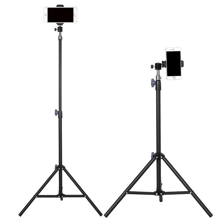 Bộ giá đỡ tripod 2.1m + đầu kẹp +adapter